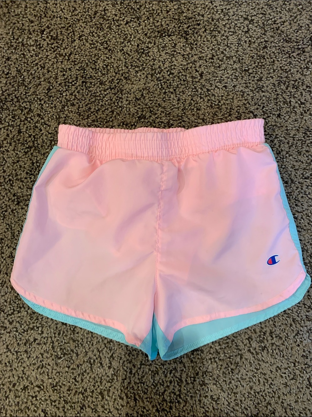 💥2/$18💥Champion Pink Light Green Athletic Running Shorts